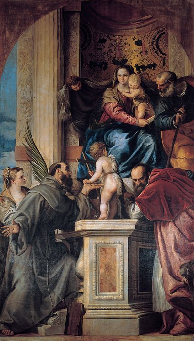 Madonna mit dem Kind und den Heiligen von Giovanni Battista Bonacina